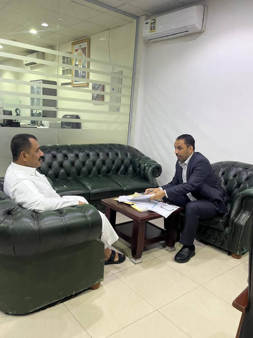 رئيس مصلحة الهجرة والجوازات يلتقي مدير عام شرطة شبوة ويشيد بفرع المصلحة بالمحافظة