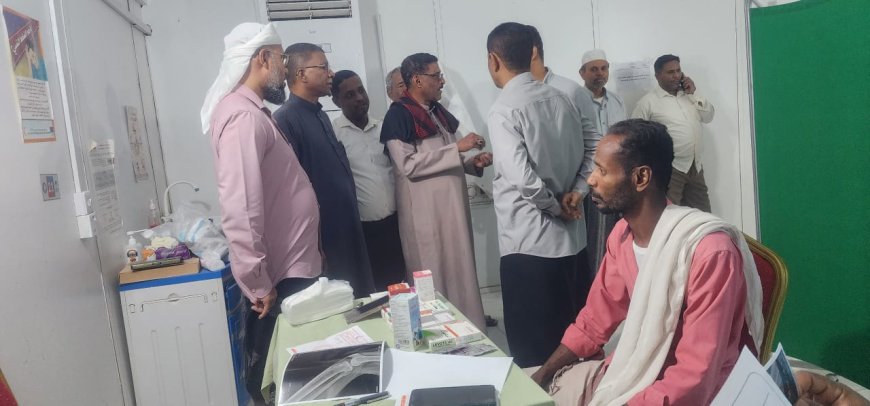 تدشين مخيم العيادات التخصصية الرمضاني المجاني بتريم وسط إقبال واسع من المواطنين