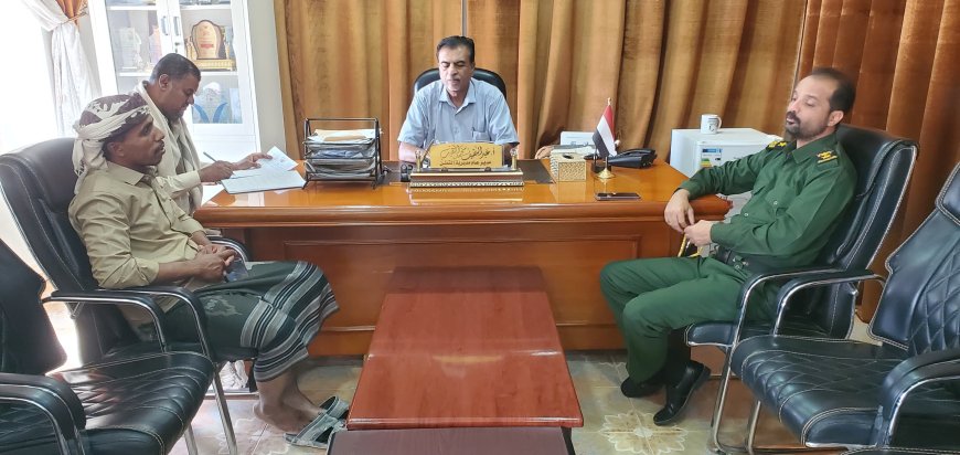 أجتماع اللجنة الأمنية بمديرية القطن 