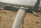سقوط طائرة استطلاع في خَبر المراقشة بساحل أبين ومصادر ترجّح تبعيتها للولايات المتحدة "صور"