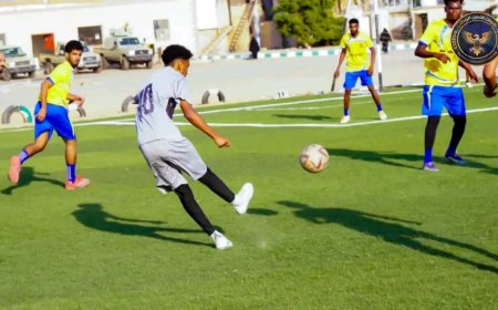 الأمن الوطني أبين يكتسح مكتب القائد بثمانية أهداف نظيفة ويتأهل إلى نصف نهائي بطولة قوات الأمن الوطني الرمضانية