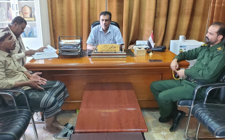 أجتماع اللجنة الأمنية بمديرية القطن 