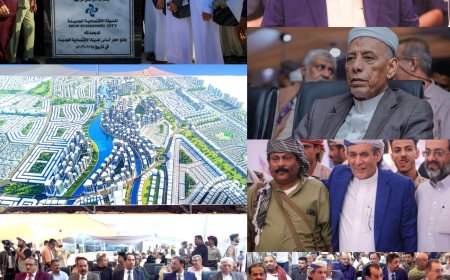 ​الشيخ جابر بن شعيل يدشن مشروع المدينة الاقتصادية الجديدة كأكبر مشروع استثمار بمحافظة أبين