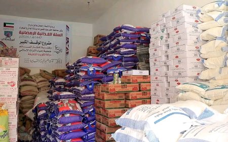 الوكيل باربّاع يدشن عملية توزيع سلال غذائية رمضانية مقدمة من الأشقاء بدولة الكويت