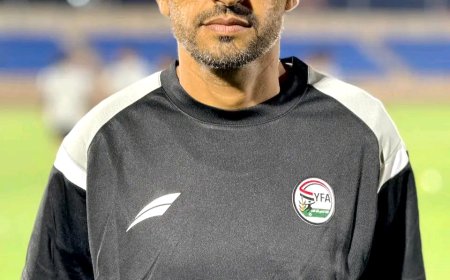 مدرب منتخب الناشئين الكابتن هيثم الأصبحي.. سيتم استدعاء 40 لاعباً للمعسكر الداخلي ونتائج الفحوصات تحدد القائمة الأولية