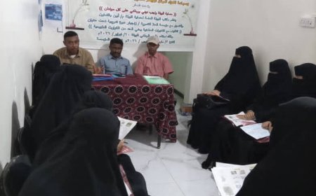 بيئة أبين تواصل  دوراتها التدريبية حول التكيف مع التغيرات المناخية في مؤسسة العلا التنموية بحصن شداد بزنجبار