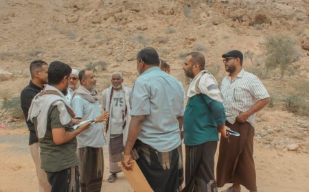 الدكتور الجوهي يبحث مع فريق هندسي من المؤسسة المحلية للمياه تطوير مشروع مياه بروم