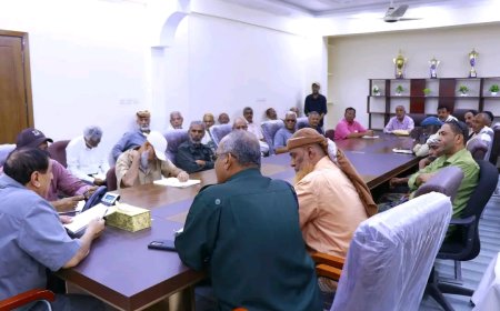 اللواء مطهر الشعيبي يترأس اجتماعا أمنيا موسعا لقيادة البحث الجنائي بعدن