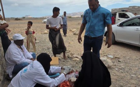 مدير الصحة في بروم ميفع يتفقد الوضع الصحي لحالات الإشتباه بالحصبة بالمديرية