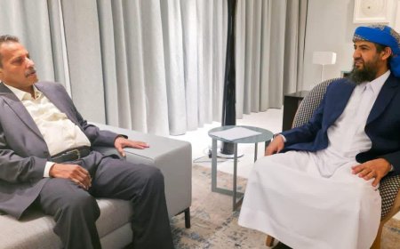 المحرّمي يلتقي محافظ أبين ويؤكد دعم جهود تطبيع أوضاع المحافظة وإنهاء الجبايات غير القانونية