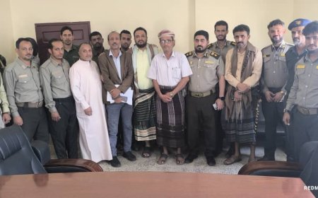 استلام وتسليم بين مدير الهجرة والجوازات فرع لودر السلف والخلف