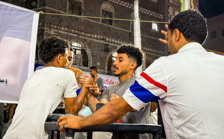 بن جرادي يفتتح بطولة القوة ومصارعة الذراعين (الريست) في مديرية صيرة بعدن