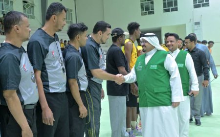 أنطلاق بطولة البرنامج السعودي لكرة السلة بفوزان لاتحاد حضرموت وسلام بالغرفة على الاتفاق والتعاون بالعقاد بحضرموت 