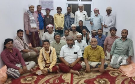 مدرسة النور بالحوطة تقيم إفطار صائم لمنتسبيها  