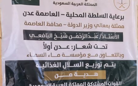 بدعم سعودي.. توزيع سلال غذائية لموظفي صندوق الرعاية الاجتماعية في عدن
