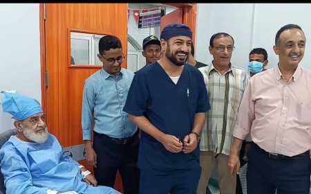 مدير صحة عدن يدشن المخيم الطبي الخيري للقسطرة القلبية التشخيصية في مستشفى الأمريكي الحديث