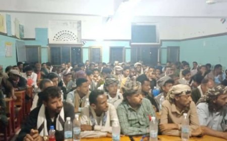 لحج.. انتخاب القيادي محمود عادل عباس الحوشبي رئيسا جديدا لحلف أبناء الحواشب في المسيمير