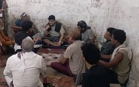 مدير عام أمن أبين يزور السجن الاحتياطي بزنجبار ويستمع إلى قضايا السجناء