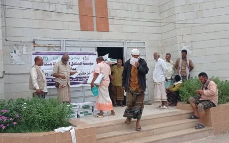 ​بعطاء متجدد.. مؤسسة التكافل تختتم حملة توزيع التمور بمحافظة لحج