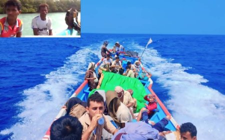 بين الأمواج والمخاطر.. أبناء شمال حجة يسلكون البحر طريقًا اضطراريًا للوصول إلى تعز
