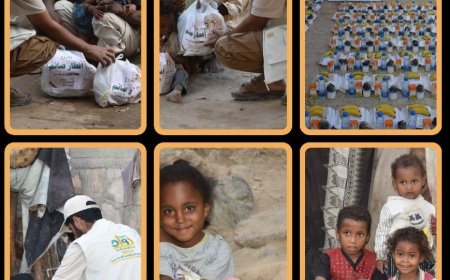 مؤسسة رواد العمل الإنساني للتنمية توزع وجبات إفطار للصائمين في مديريتي مودية ولودر