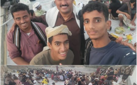 للسنة الخامسة على التوالي.. شباب “الخاملة” بأبين ينظمون إفطاراً جماعياً لأهالي المنطقة