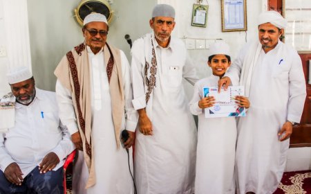 جامع بروم يشهد حفل تكريم أوائل الطلاب في مسابقة القران الكريم 