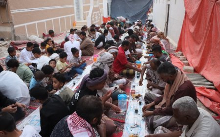 أهالي حافة مربع جامع سميح الجنوبية بسحيل سيئون يقيمون افطارهم الرمضاني السنوي ١٤٤٧هـ