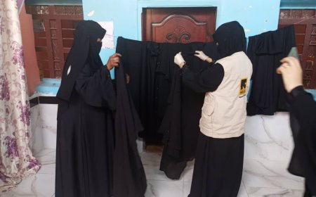 مؤسسة وجود للتنمية تختتم دورة تدريبية في خياطة العبايات والجلابيب وتُنظم بازاراً لعرض منتجات المتدربات