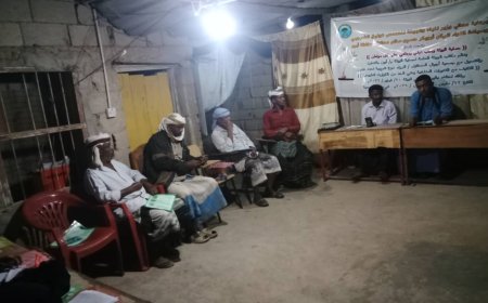 بيئة أبين تختتم دورتها التدريبية السادسة للتكيف المناخي في أمسية رمضانية بالرواء