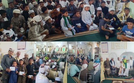 مسجد السيد علي السقاف يشهد ختم الدورة التعليمية في العلوم الشرعية برعاية مؤسسة الصفوة ومتابعة الشيخ باسل باشافعي