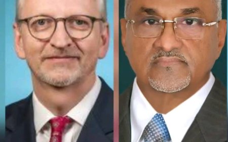 تأكيد ألماني لدعم مسار اللامركزية في اليمن خلال لقاء افتراضي لوزير الإدارة المحلية مع السفير الألماني بعدن