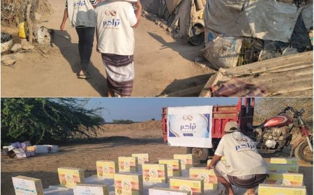 بتمويل من فاعل خير .. مؤسسة "تراحم" الإنسانية توزع التمور على الأسر المحتاجة بزنجبار أبين