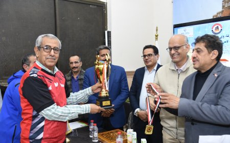 الاديمي يحرز المركز الأول في تنس الطاولة بالقاهرة