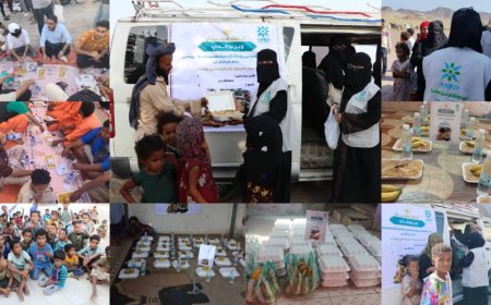 منظمة عبير للإغاثة تختتم مشروع إفطار الصائمين في عدن باستهداف 8 آلاف مستفيد