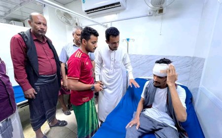 الوكيل الجيلاني يزور عدد من المصابين جراء الأحداث إطلاق النار العشوائي ويؤكد بعدم التهاون مع المتورطين