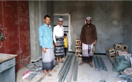 بدعم من منظمة البحث عن أرضية مشتركة.. مدير عام حالمين يتسلم كميات مشروع الضغط العالي للكهرباء