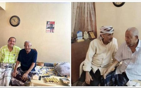 زاره القائد الوطني الوفي محمود الصبيحي.. لحظات مع المناضل التاريخي العصامي أحمد سالم عبيد