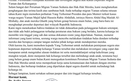 إلغاء ترحيل أسرة يمنية في إندونيسيا بعد مناشدة الاتحاد العالمي للمهاجرين اليمنيين
