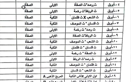 قسم الأنشطة بمكتب التربية والتعليم مديرية رصد يحدد موعد انطلاق دوري الثانويات بيافع