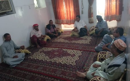 زيارة عيدية تعزز الروابط الاجتماعية في مديرية القطن بحضرموت