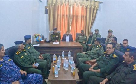 إتمام عملية الاستلام والتسليم بين اللواء القبة والعميد الثوير في إدارة أمن الضالع