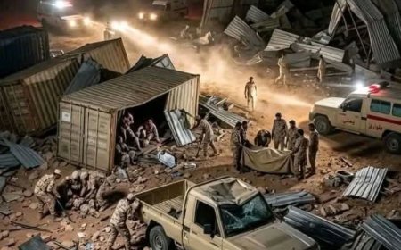 حضرموت.خسائر مادية وبشرية جراء موجة غبار مصحوبة برياح شديدة في منفذ الوديعة الحدودي.  موسى المليكي.