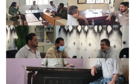 مدير عام مديرية لودر يزور مرافق العمل بعد إجازة العيد ويتفقد سير الخدمات