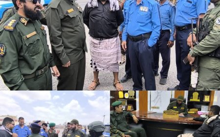 مدير أمن لحج ينفذ زيارات ميدانية لنقاط التفتيش ويؤكد على الانضباط وهيبة الدولة