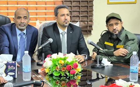 محافظ لحج " الحالمي" يتسلم قيادة المحافظة رسمياً ويباشر مهامه بلقاء معظم عموم المكاتب التنفيذية