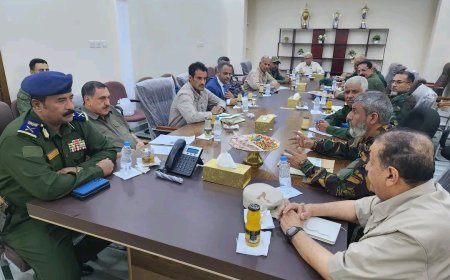 اجتماع مشترك للجنة الإدارية العليا مع إدارة أمن العاصمة عدن