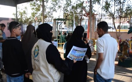 صندوق النظافة بعدن يواصل أنشطته التوعوية ويشارك الأطفال فرحة العيد في المتنفسات العامة