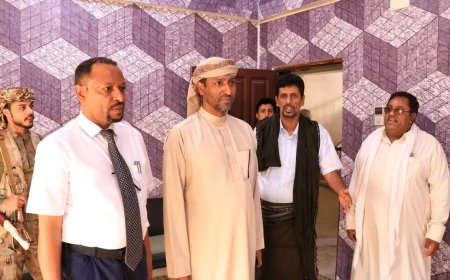 وكيل أول المهرة يتفقد الانضباط الوظيفي في المؤسسات الحكومية بعد إجازة العيد