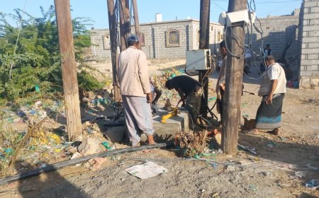 محافظ أبين ومدير الكهرباء.. استجابة عاجلة تعيد النور لحي باجدار  بمدينة زنجبار